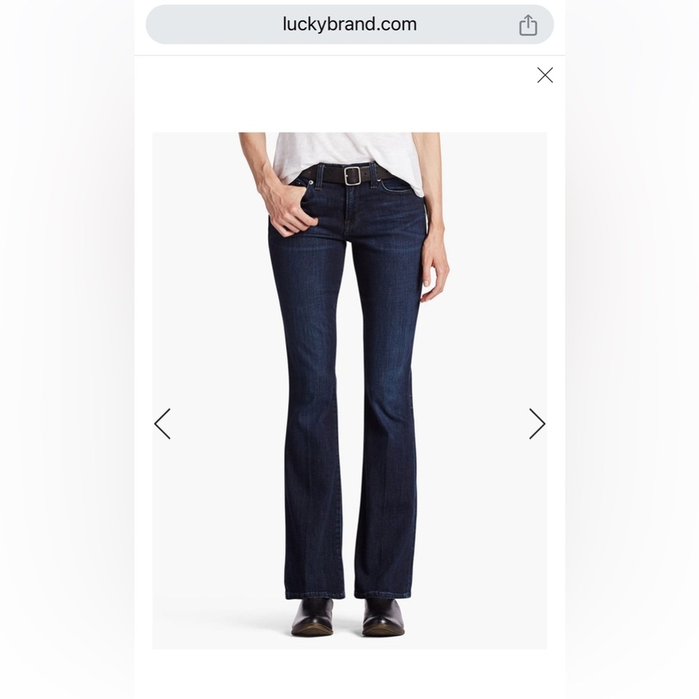 Lucky brand boot cut dark jeans